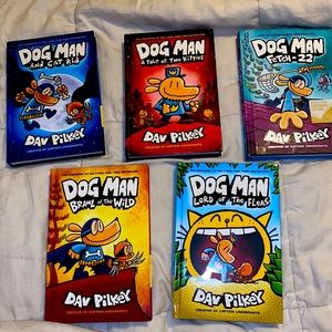 Set of 5 Dogman books. Brand new